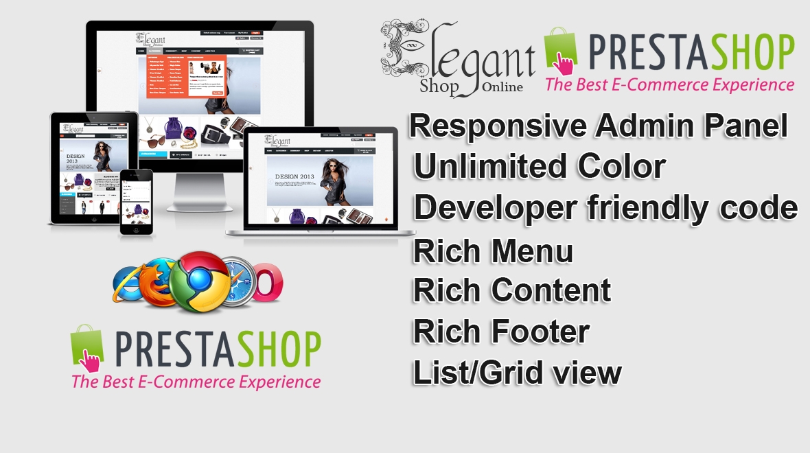 Elegant Prestashop Theme Responsive